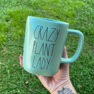 Rae Dunn “Crazy Plant Lady” Teal Mug
